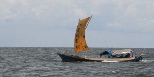 Fiskeskib i Java Sea